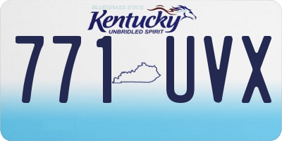 KY license plate 771UVX