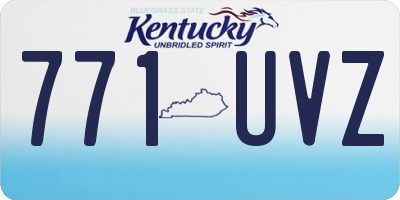 KY license plate 771UVZ