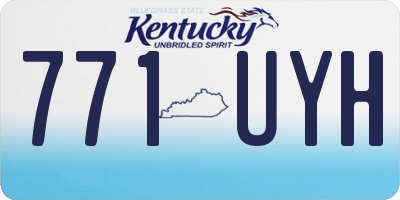 KY license plate 771UYH