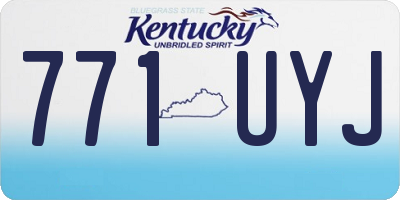 KY license plate 771UYJ