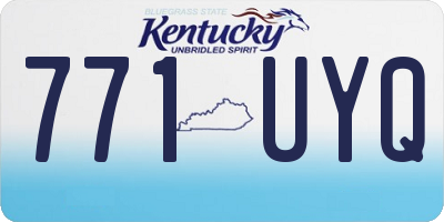 KY license plate 771UYQ