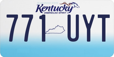 KY license plate 771UYT