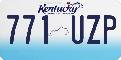 KY license plate 771UZP