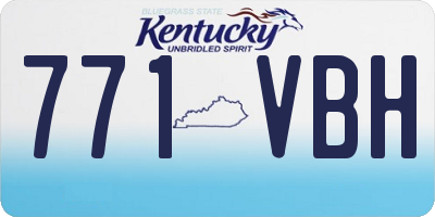 KY license plate 771VBH