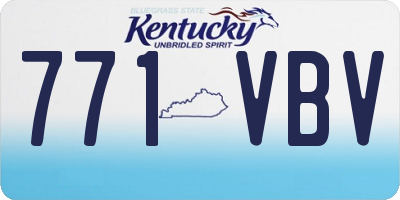 KY license plate 771VBV