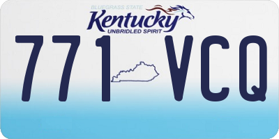 KY license plate 771VCQ