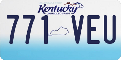 KY license plate 771VEU