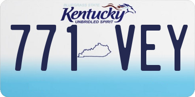 KY license plate 771VEY