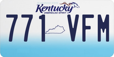 KY license plate 771VFM