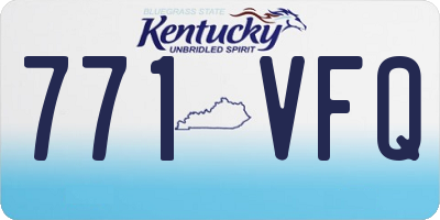 KY license plate 771VFQ