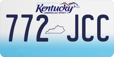 KY license plate 772JCC