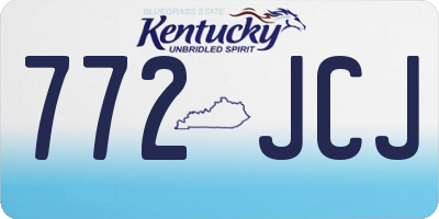 KY license plate 772JCJ