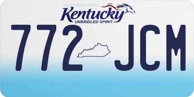 KY license plate 772JCM