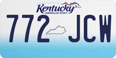 KY license plate 772JCW
