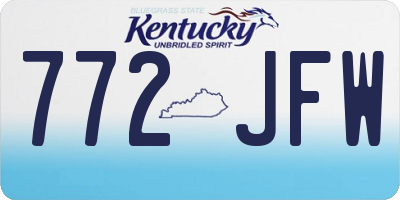KY license plate 772JFW