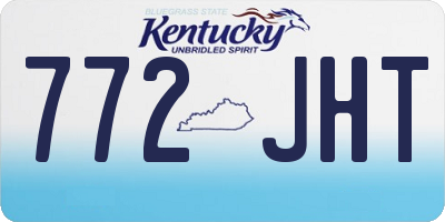 KY license plate 772JHT