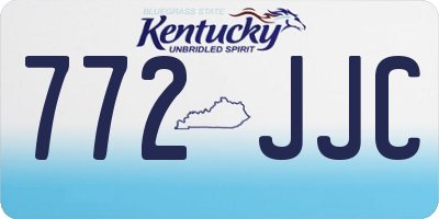 KY license plate 772JJC