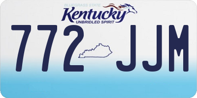 KY license plate 772JJM