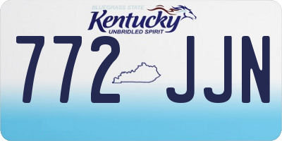 KY license plate 772JJN
