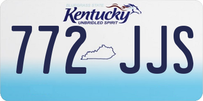 KY license plate 772JJS