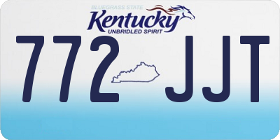 KY license plate 772JJT