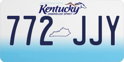 KY license plate 772JJY