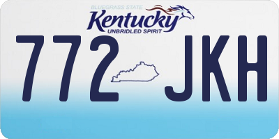 KY license plate 772JKH