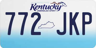 KY license plate 772JKP