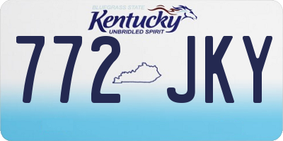 KY license plate 772JKY