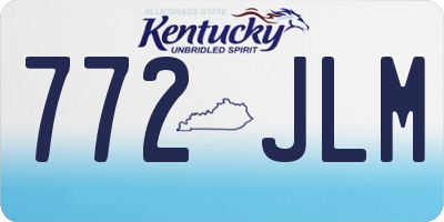 KY license plate 772JLM