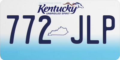 KY license plate 772JLP