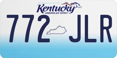 KY license plate 772JLR