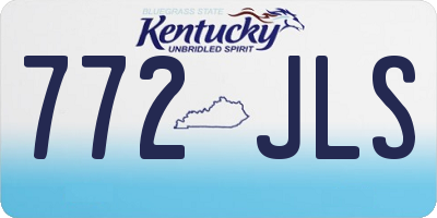 KY license plate 772JLS