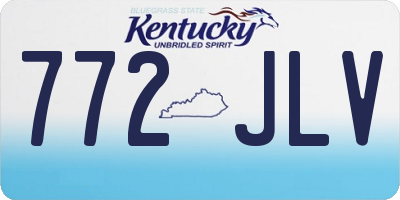 KY license plate 772JLV