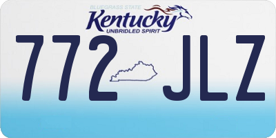 KY license plate 772JLZ