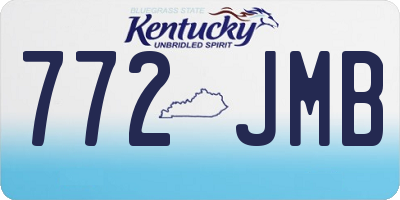 KY license plate 772JMB