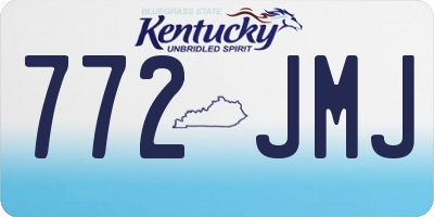 KY license plate 772JMJ