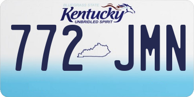 KY license plate 772JMN