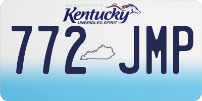 KY license plate 772JMP