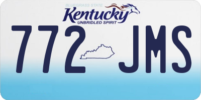 KY license plate 772JMS