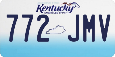 KY license plate 772JMV