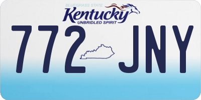 KY license plate 772JNY