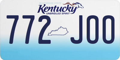 KY license plate 772JOO