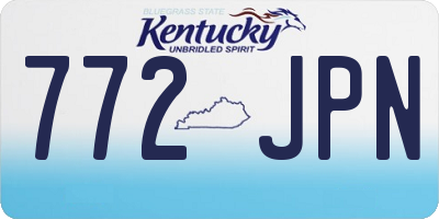 KY license plate 772JPN