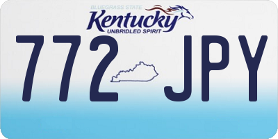 KY license plate 772JPY