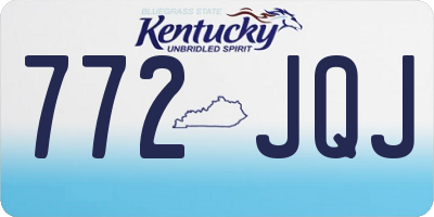 KY license plate 772JQJ