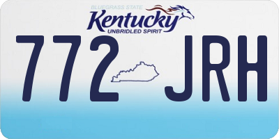 KY license plate 772JRH