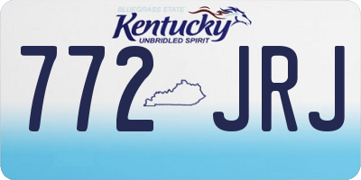 KY license plate 772JRJ