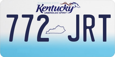 KY license plate 772JRT