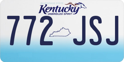 KY license plate 772JSJ